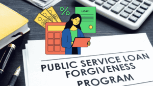 Illustration of proposed changes to the Public Service Loan Forgiveness program under the Trump administration in 2025