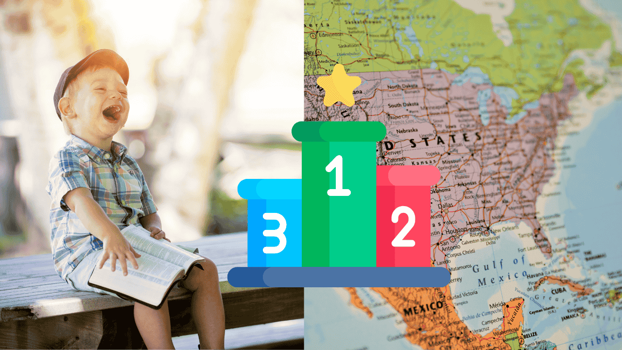 U.S. states ranked by happiness in WalletHub’s 2025 report, highlighting top and bottom performers with economic and health data- GlimMarket.com