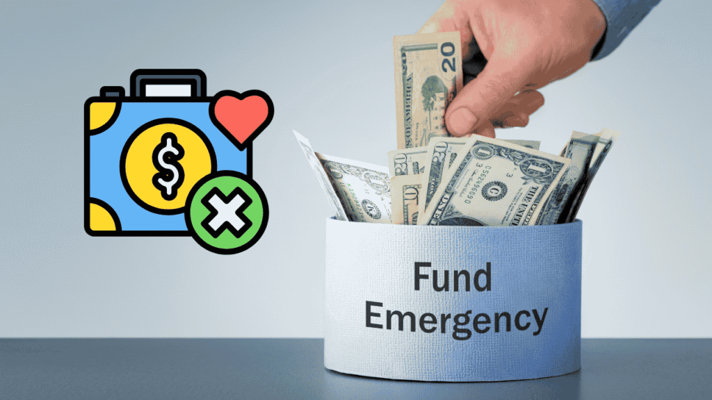 Savings jar and US dollars symbolizing how a Federal Reserve rate cut impacts emergency fund strategies and liquidity decisions- GlimMarket.com