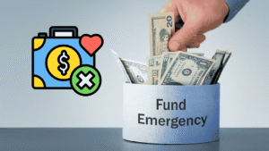 Savings jar and US dollars symbolizing how a Federal Reserve rate cut impacts emergency fund strategies and liquidity decisions- GlimMarket.com