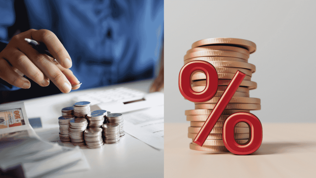 A household man looking thoughtfully at their savings and planning how to manage their savings after a Fed rate cut.