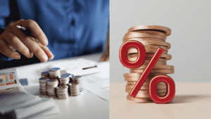 A household man looking thoughtfully at their savings and planning how to manage their savings after a Fed rate cut.