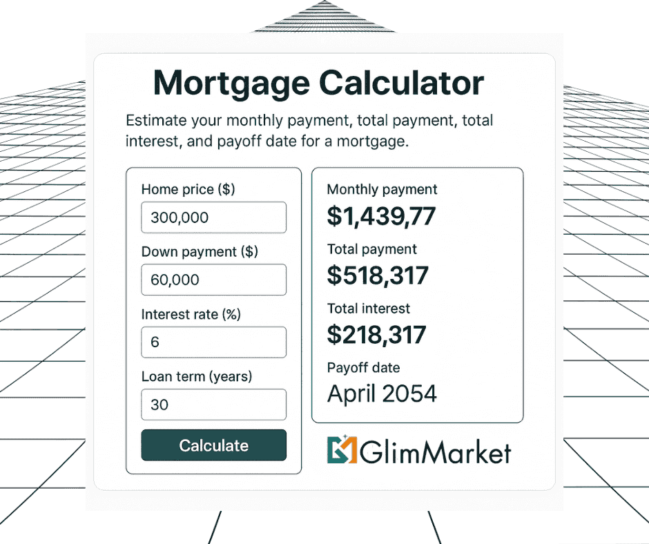Mortgage Calculator interface preview